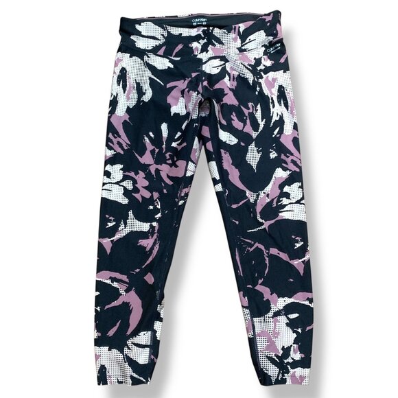 Calvin Klein Performance Leggings Lot of 2 Camouflage Pink Blue Gray Wicking LG - Picture 13 of 16